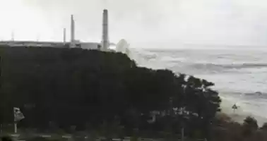 Tsunami on Japan coast